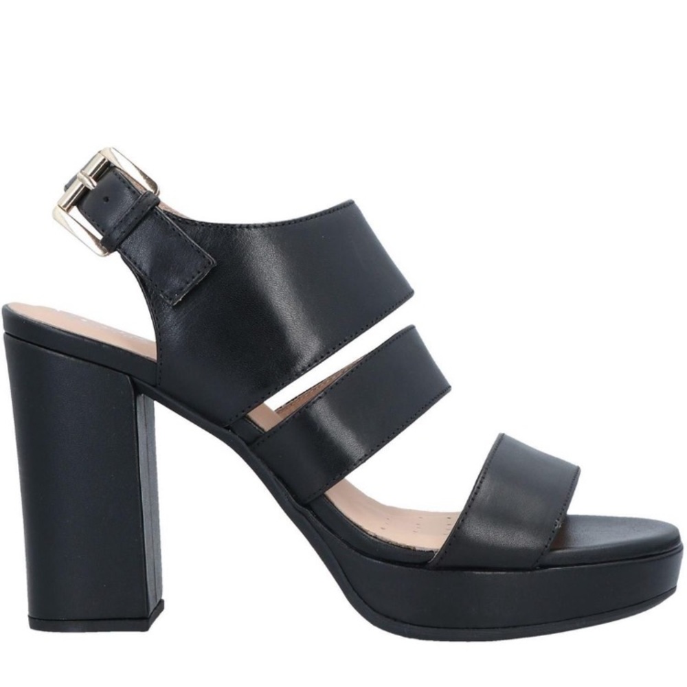 NIB Geox leather platform pumps